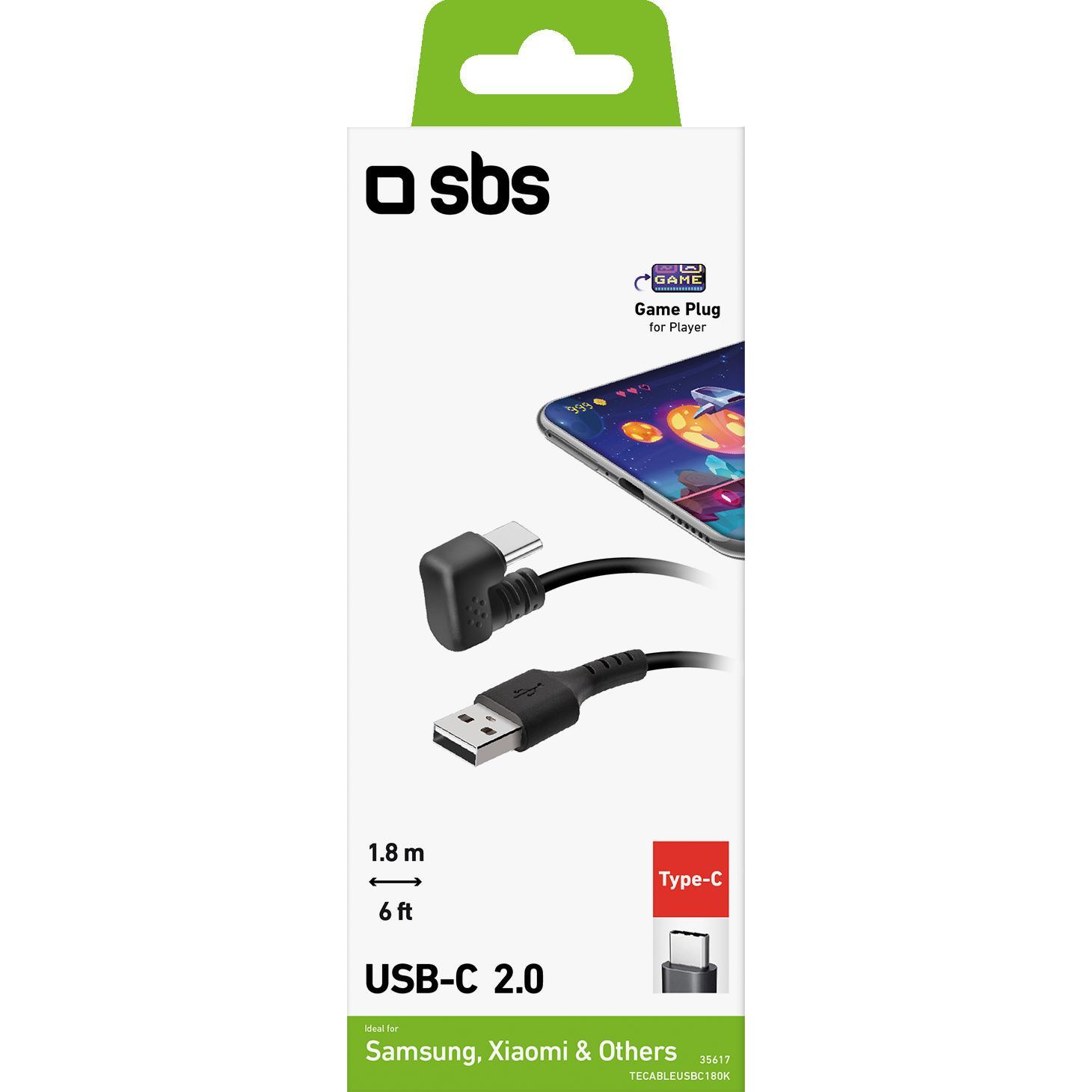 Thumbnail - SBS 180° USB-A - USB-C Gaming-Kabel (1.80 m, USB 2.0), USB Kabel