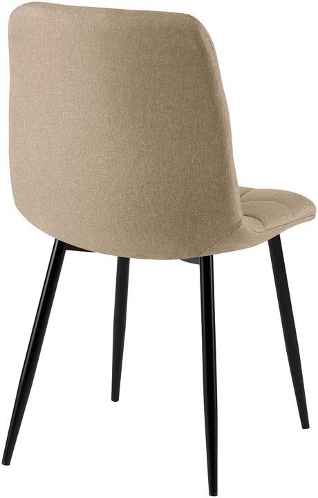 Actual product image CLP Set of 4 Tilde dining chairs, upholstered with backrest, loadable up to 150 kg