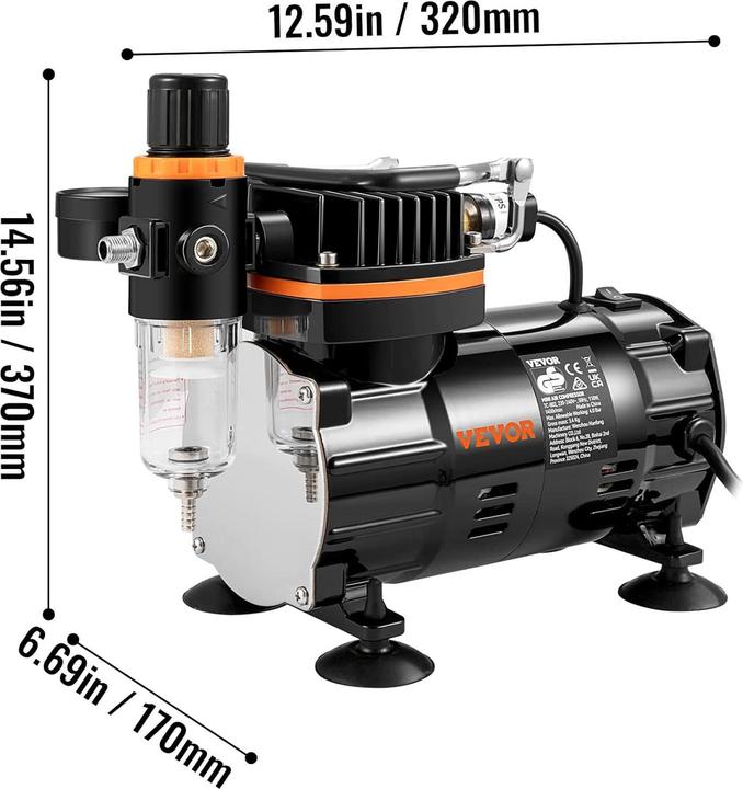 Vevor Dual Action Airbrush Spray Gun Set