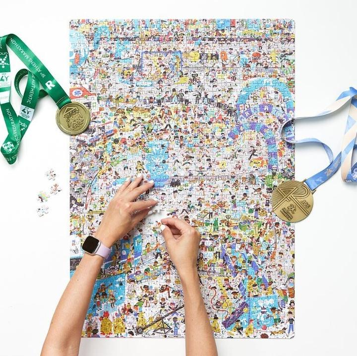 Actual product image Czuczu Puzzle Puzzlove Marathon 42,195 km 1000 pieces (1000 pieces)