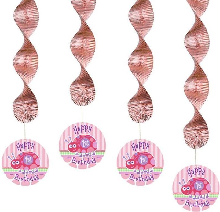 Produktbild Unique Party Marienkäfer 1. Geburtstag Hängende Dekoration (4er Pack) (4 Stk.)