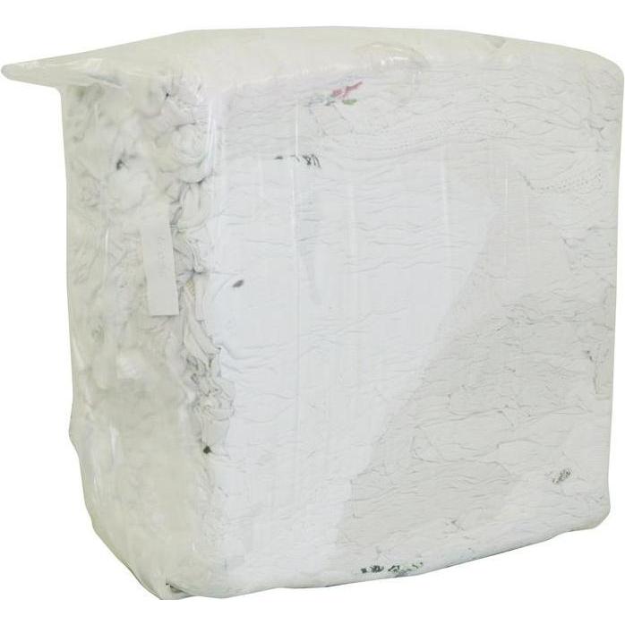 Elos Trikotputzlappen WT II Baumwolle überwiegend weiss 10 kg, Reinigungsutensil, Weiss