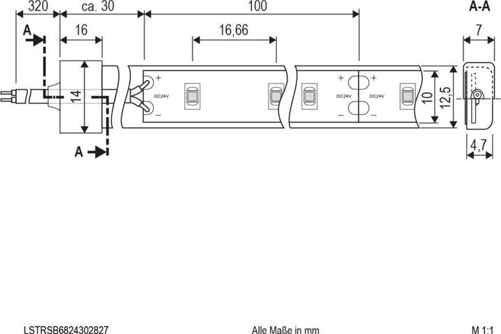 Produktbild EVN LSTRSB6824302827 (Weiss, 500 cm, Indoor)