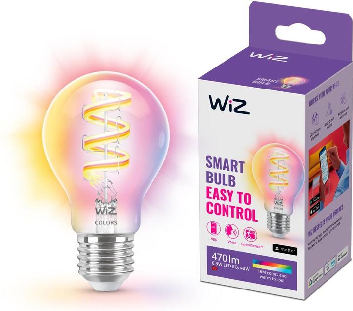 Image du produit WiZ Tunable White & Color Standard (E27, 6.30 W, 470 lm, 1 x, E)