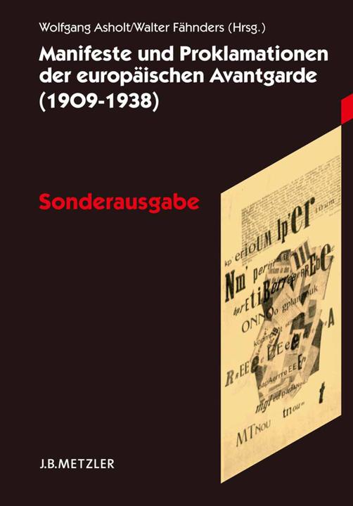 Produktbild Manifeste und Proklamationen der europäischen Avantgarde (1909-1938) (Deutsch, 2005)