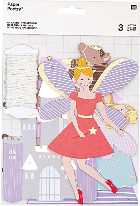 Produktbild Rico Design Girlande Prinzessin 3 m, Mehrfarbig (1 Stk.)
