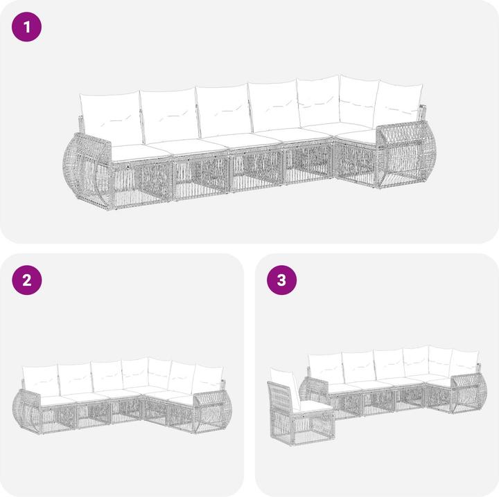 Produktbild vidaXL Garten-Sofa