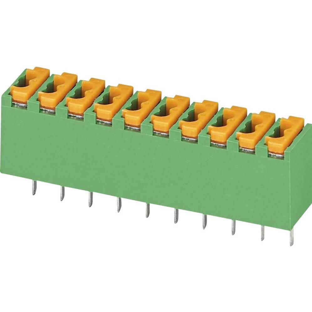 Phoenix Contact PHOE Leiterplatten-Anschlussklemme, Elektronikkabel + Stecker, Grün