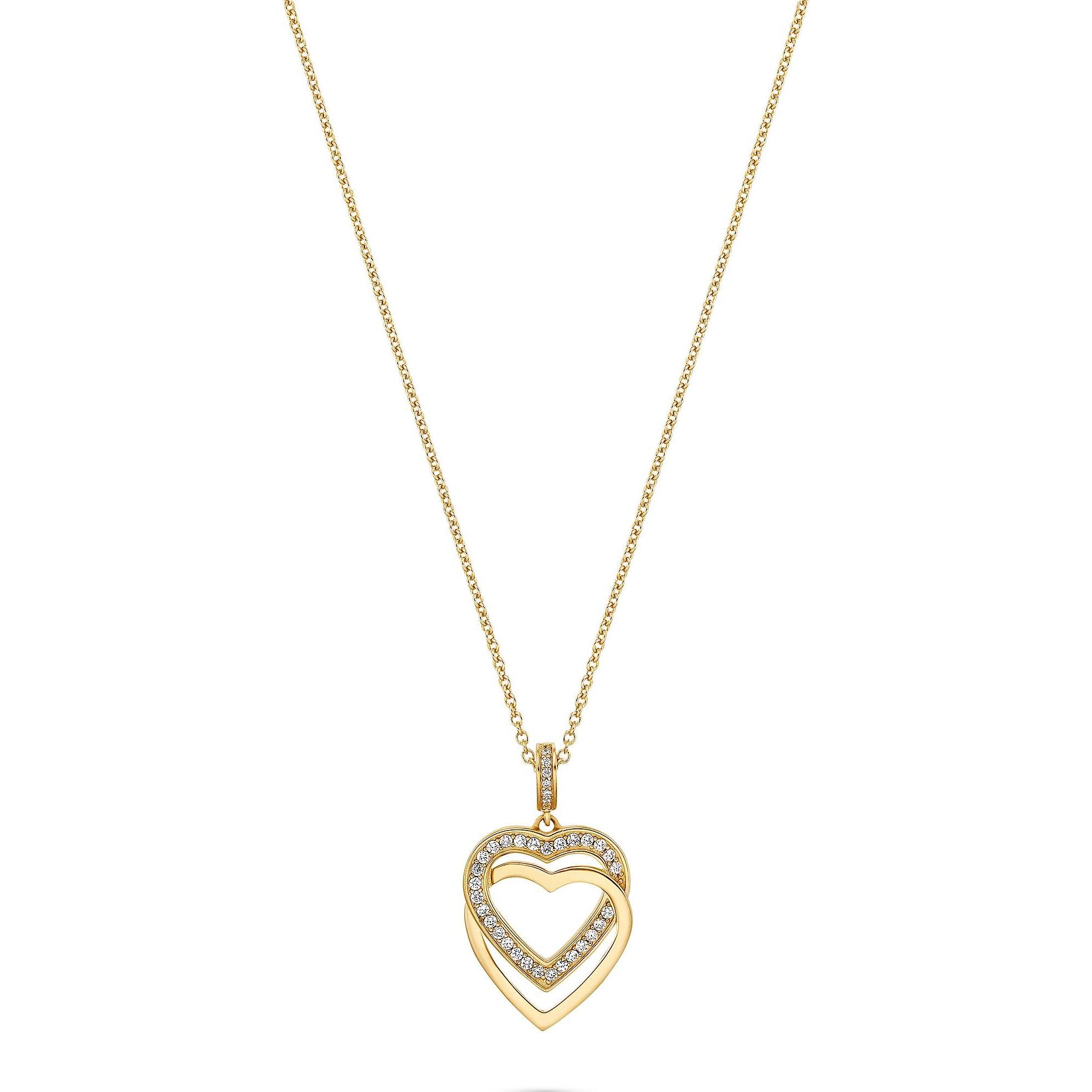 Jette, Halsschmuck, Kette SWING HEART, (925er Silber, 45 cm)