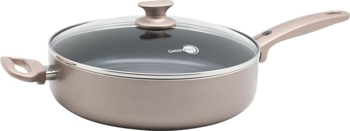 Image du produit Greenpan Cambridge Inductie Hapjespan met Deksel - 28 cm - PFAS-vrij - Brons (Cocotte + faitout, Poêle à frire, Aluminium, 28 x 7 cm)
