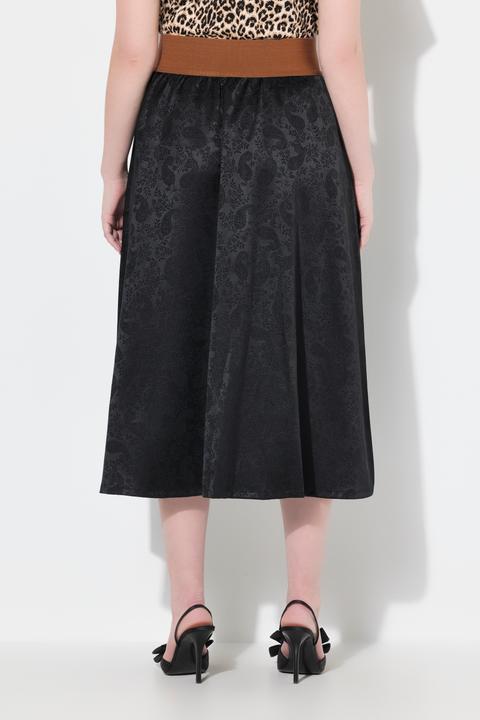 Image du produit Ulla Popken Jupe maxi traditionnelle. Tissu jacquard, poches et taille élastique (42, 44)