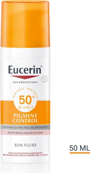 Immagine prodotto Eucerin SUN Face Pigment Control Fluid SPF 50+ (Crema solare, SPF 50+, 50 ml, 97 g)