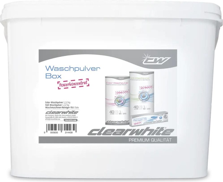 Produktbild ClearWhite Waschpulver-Box (80 Waschgänge, Pulver)