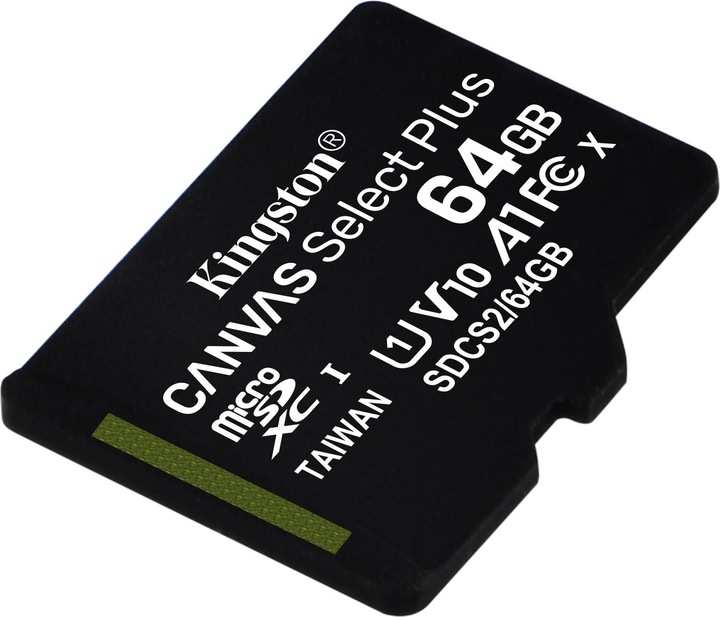 Produktbild Kingston Canvas Select Plus microSD 64GB (64 GB, microSDXC, U3, UHS-I)