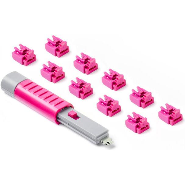 Thumbnail - Smart Keeper 10 x RJ45 Port Schlösser mit 1 x BASIC Typ Schlüssel, Notebook Security, Pink