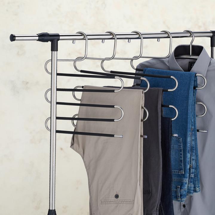 Actual product image Relaxdays 4x multiple trouser hangers (1 x)
