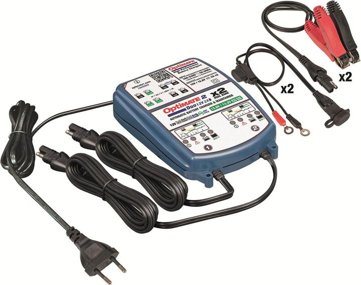Image du produit Tecmate Optimate 2 duo 2-banks (12V)