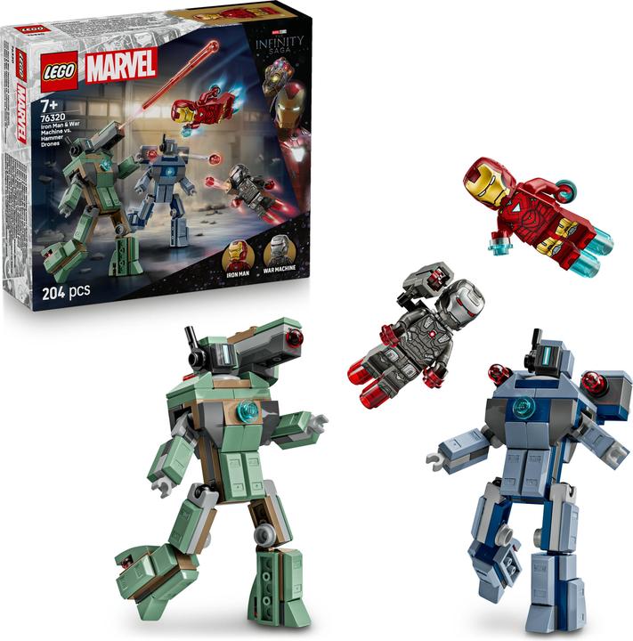 Image du produit LEGO Iron Man & War Machine contre les drones Hammer (76320, LEGO Marvel)