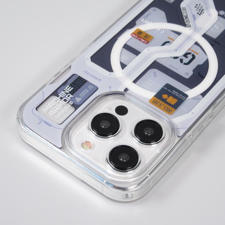 Produktbild PhoneLook Hülle Gummi Silikon Machine Armor Type-G20 MagSafe Hellblau (Apple iPhone 15 Pro Max)