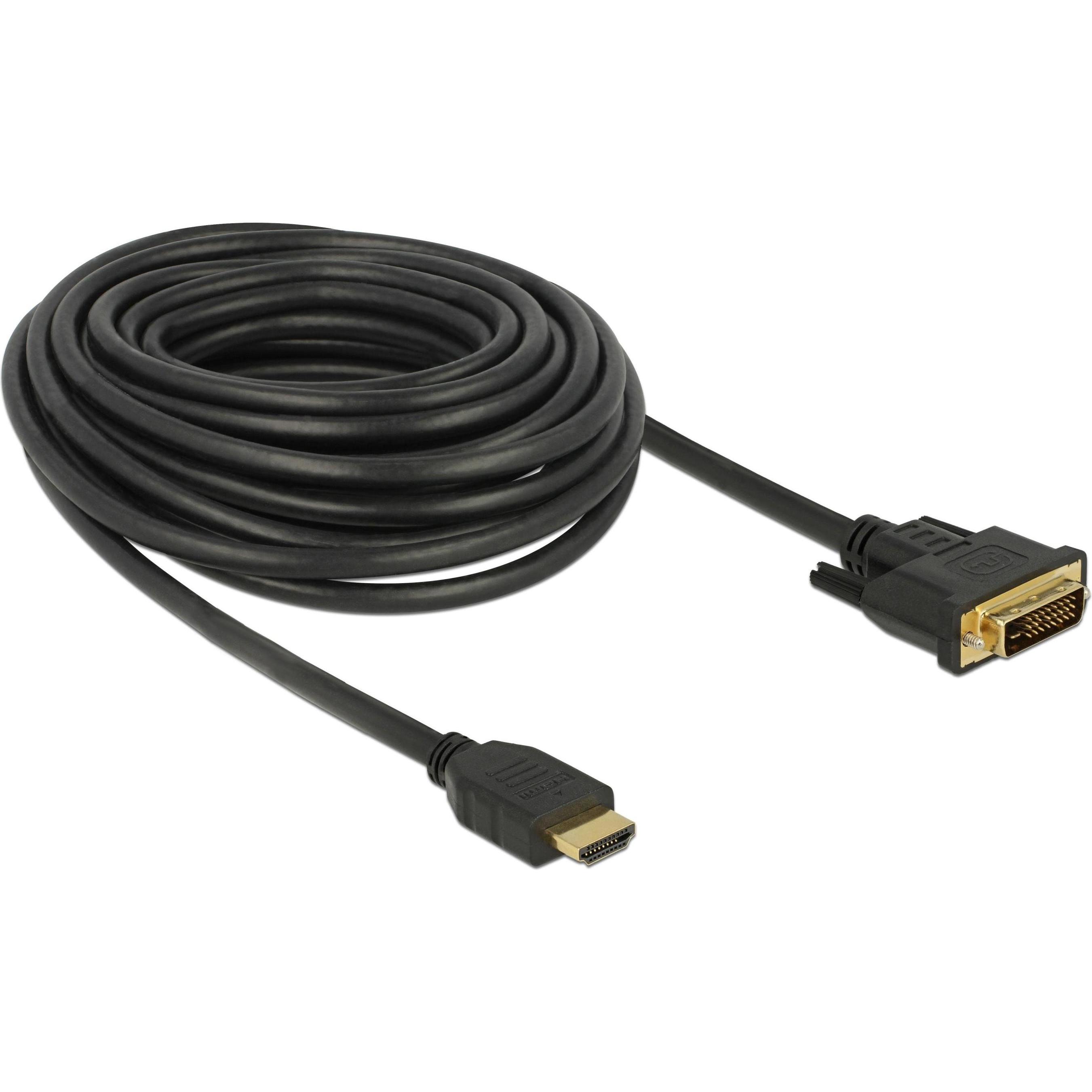Thumbnail - Delock DVI HDMI (Typ A) — DVI HDMI (Typ A) (10 m, DVI, HDMI), Video Kabel