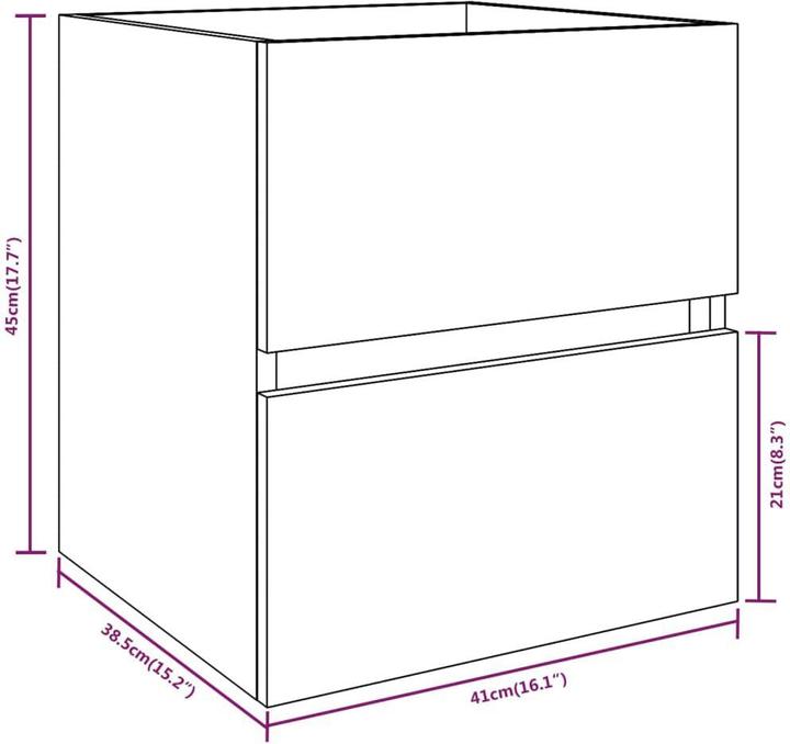 Immagine prodotto vidaXL Evan (41 x 38,5 x 45 cm)
