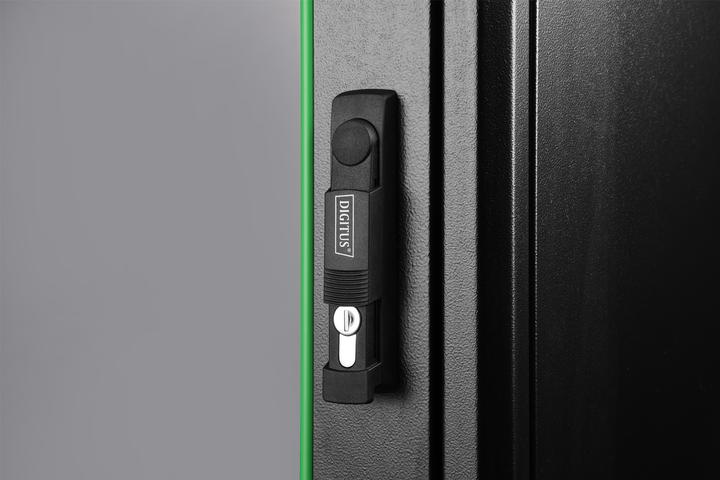 Actual product image Digitus 26HE Serverschrank, Unique Server-N 1342x600x1000 mm, Glas-Fronttür, sw (RAL 9005) (26 RU, 19 inch rack)