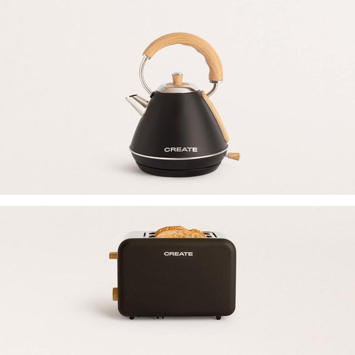 Produktbild Create 1L Schwarz, mit Toaster (1 l)