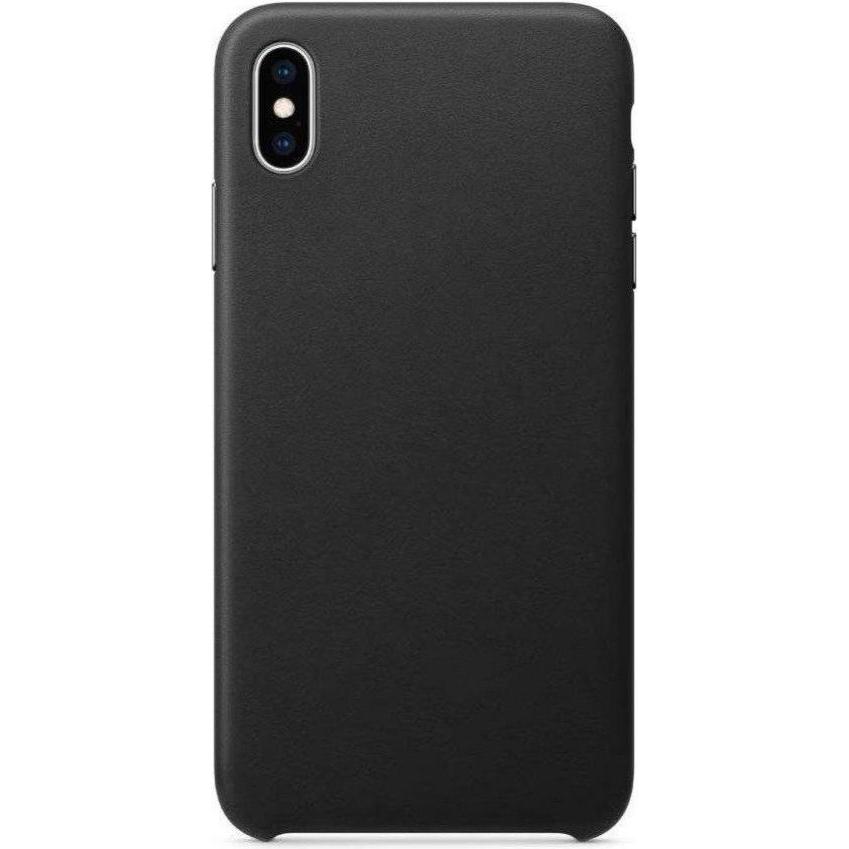 Hurtel ECO Leather case cover for iPhone 12 mini black (Apple iPhone 12 mini), Smartphone Hülle, Schwarz