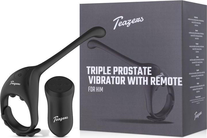 Immagine prodotto Teazers Vibratore Triplo per la Prostata con Telecomando