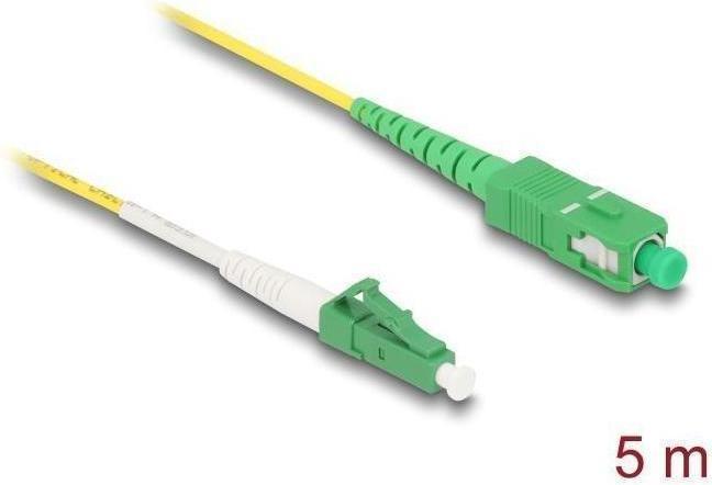 Image du produit Delock 83865 - Câble fibre optique LC-APC vers SC-APC Simplex monomode OS2 5 m (5 m)