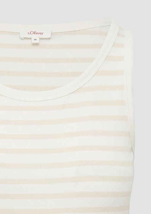 Immagine prodotto S.Oliver T-Shirt Slim-Fit-Top mit Rippstruktur (44)