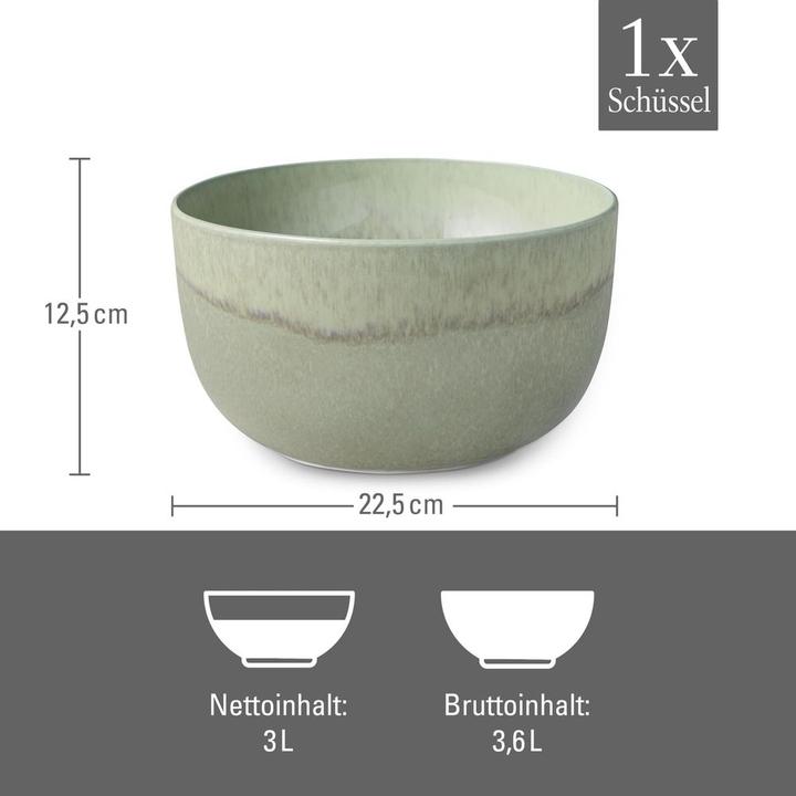 Actual product image Like. by Villeroy & Boch Perlemor Alga serving bowl (22 cm, 3 l, 1 x)
