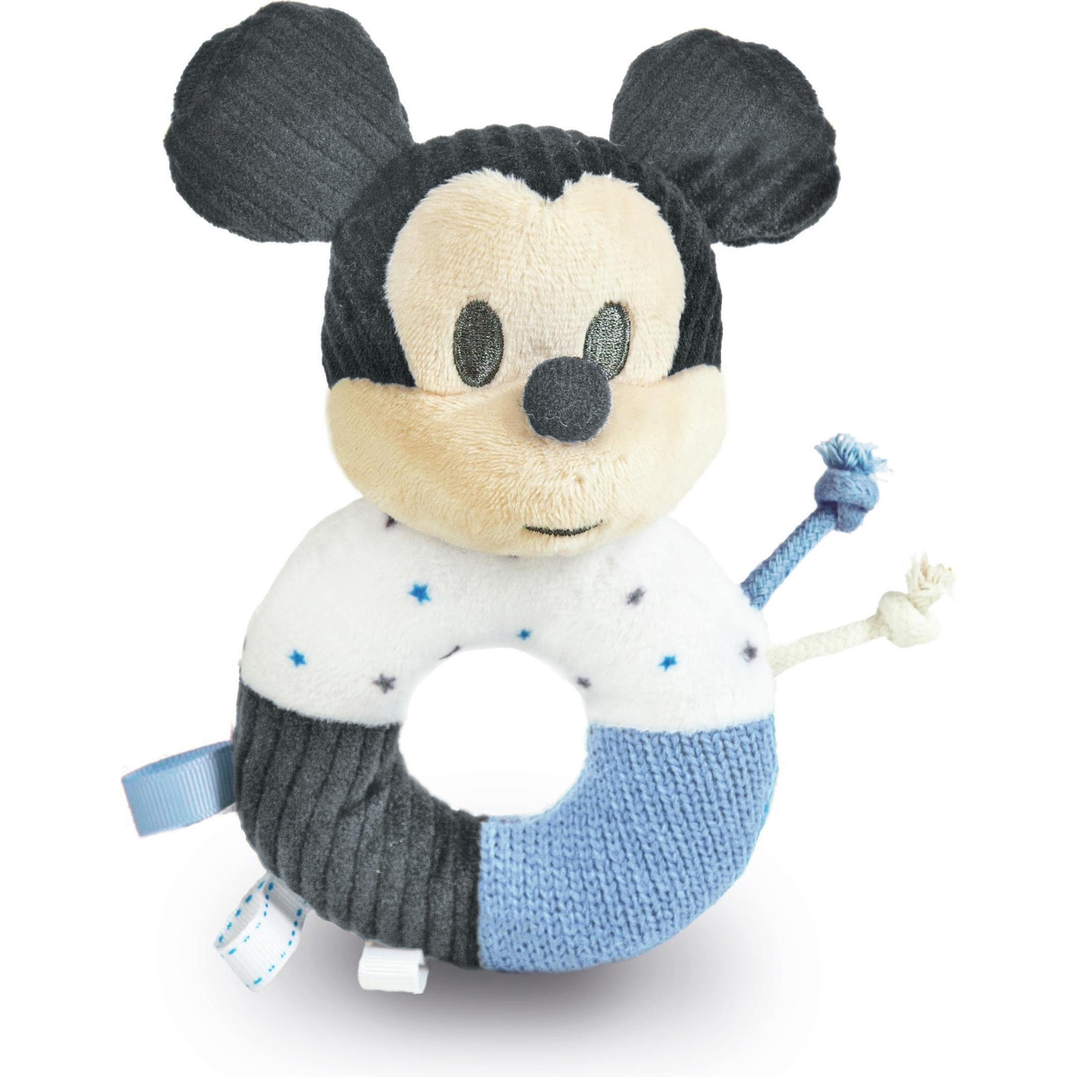 Clementoni Multicolore Sonaglio, Baby Mickey Morbido Anello Sonaglino