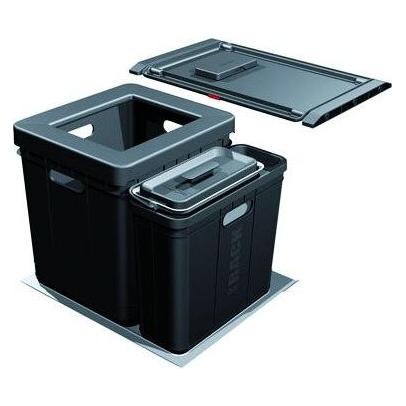 Franke Kehrichtsystem -Sorter Serie 350 Composta für BLUM / GRASS / HET, Abfalleimer, Schwarz