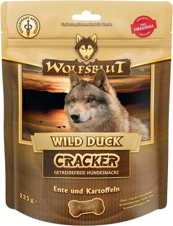 Image du produit Wolfsblut Cracker Dog Snacks Canard sauvage avec canard 225 g (Adulte, 1 pcs, 225 g)
