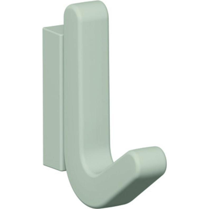 Hewi, Garderobe + Kleiderhaken, Einzelhaken Serie 477 matt, elastisch Kunststoff (TPU) 97 lichtgrau Höhe 68 mm