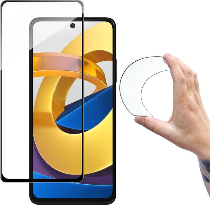 Image du produit Wozinsky Full Cover Flexi Nano Glass Film Tempered Glass With Frame Xiaomi Poco M4 Pro 5G Transparent (Xiaomi Poco M4 Pro 5G)
