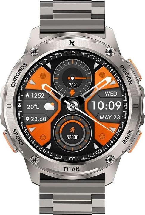 Actual product image Maxcom Smartwatch FW110 Titan Chronos silver (4G)