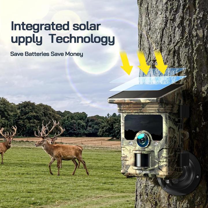 Actual product image Wolfang 4K Solar Wildkamera