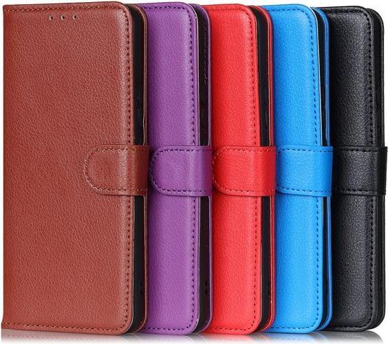 Actual product image MU Classic Litchi Leather Bookcover Series (Oppo A94)