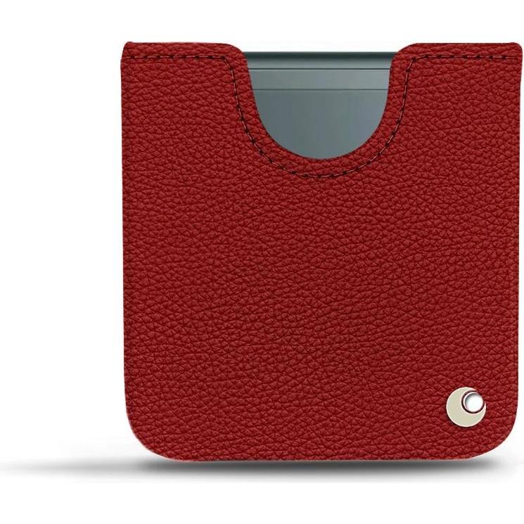 Noreve Lederschutzhülle Samsung Galaxy Z Flip3 (Samsung Galaxy Z Flip3), Smartphone Hülle, Rot
