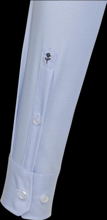 Produktbild Seidensticker Hemd Tailored Fit Kent bügelfrei check ltblue (M)