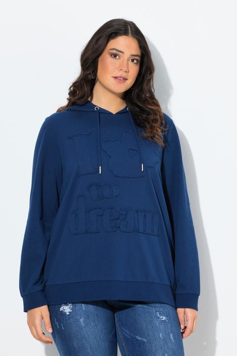 Immagine prodotto Ulla Popken Maglia con applicazione floreale, cappuccio e maniche lunghe (46, 48)