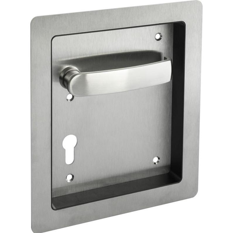 Ogro, Türgriff + Fenstergriff, Einlass-Flachdrückergarnituren 8937A, Tiefe 23 mm (Türgarnitur)