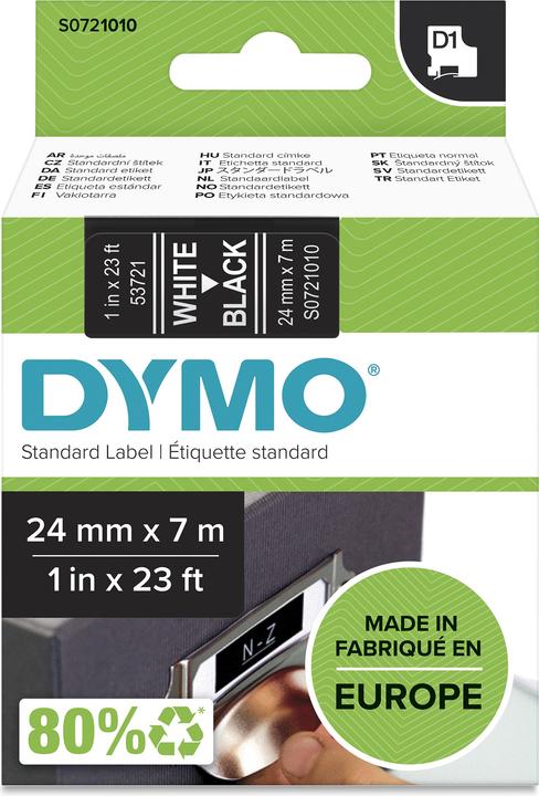 Actual product image Dymo S0721010 Standardband (2.40 cm, White)