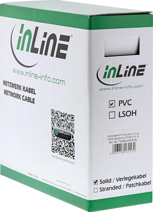 Produktbild InLine Netzwerkkabel (SF/UTP, CAT5e, 50 m)