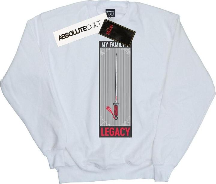 Actual product image Disney Girls Mulan Movie Legacy Sword Sweatshirt (128)