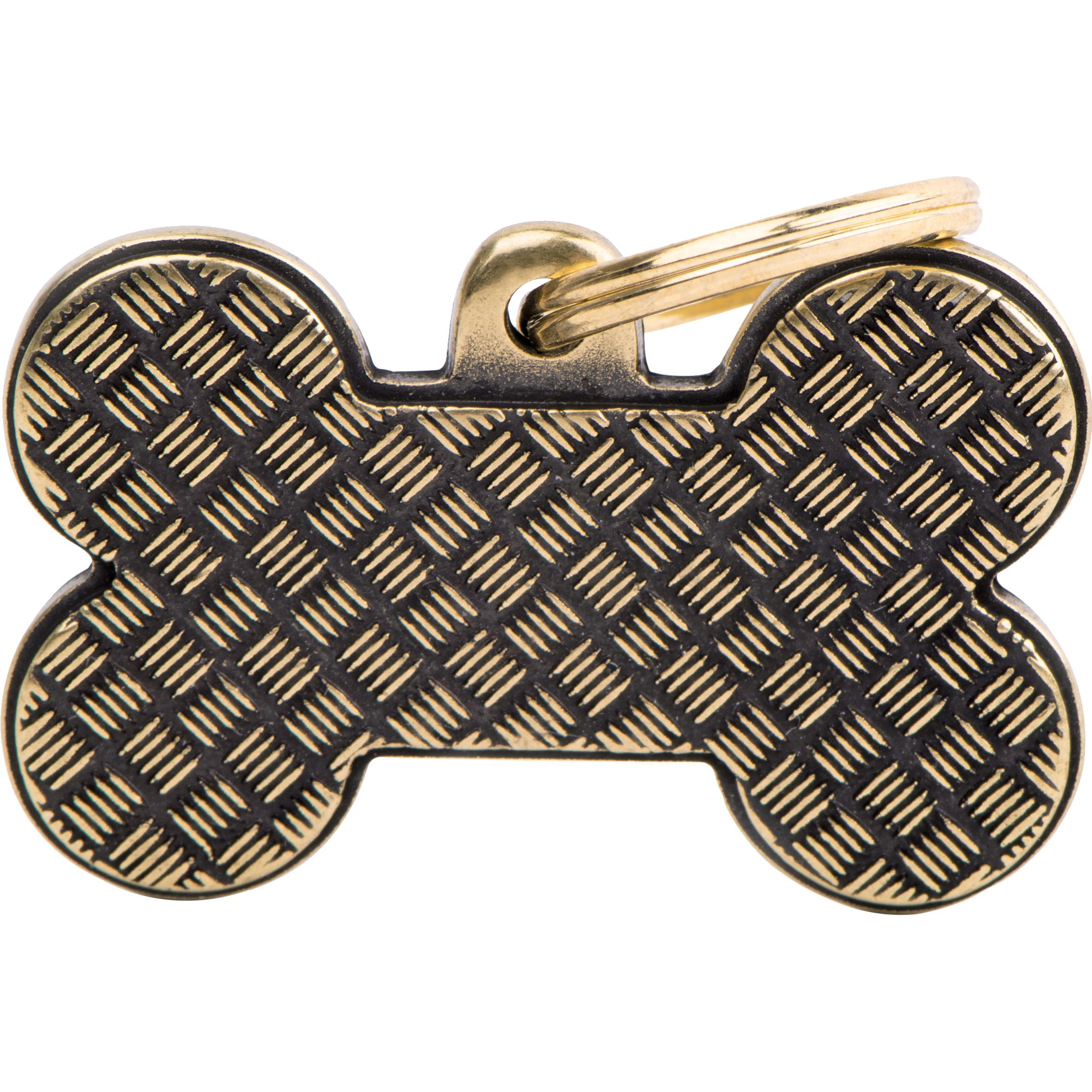 Myfamily MyFa tegn bronx, ben XL, guld, platform (XL, Cane), Collare + Guinzaglio