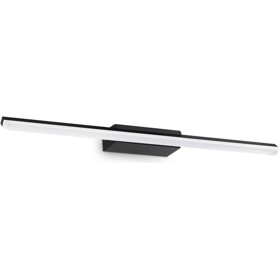 Ideal lux, Gartenbeleuchtung, RIFLESSO LED Wandleuchte 17W Schwarz IP44 warmweiss 302232 (1800 lm, IP44)