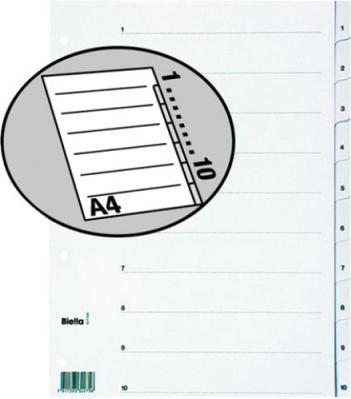 Image du produit Biella Registre Carton A4 1-10, 4 trous